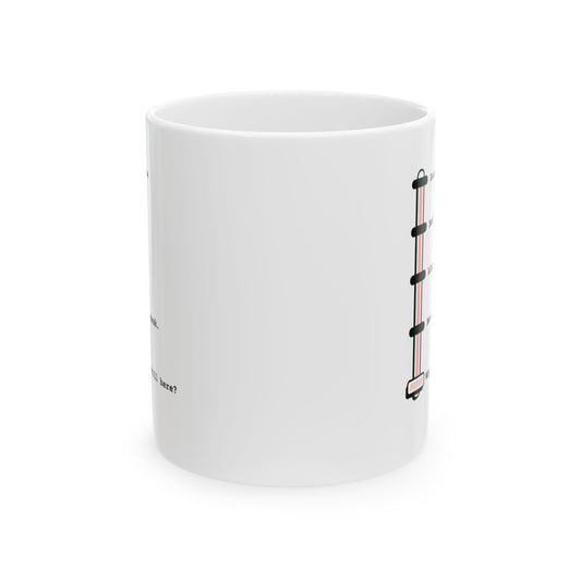 Shhh… Almost. Now you may speak. Ceramic Mug, (11oz)